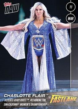 2018 Topps Now WWE #13 Charlotte Flair Front