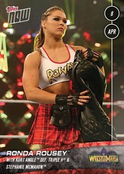 2018 Topps Now WWE #30 Ronda Rousey Front