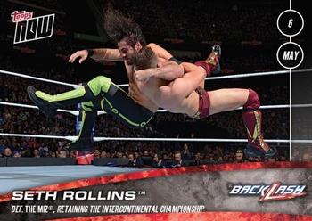 2018 Topps Now WWE #36 Seth Rollins Front
