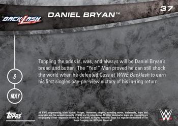 2018 Topps Now WWE #37 Daniel Bryan Back
