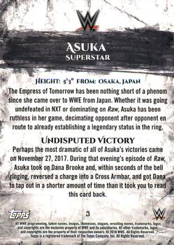 2018 Topps WWE Undisputed #3 Asuka Back