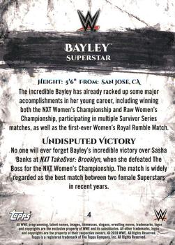 2018 Topps WWE Undisputed #4 Bayley Back