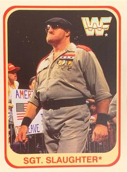 1991 Merlin WWF #11 Sgt. Slaughter Front
