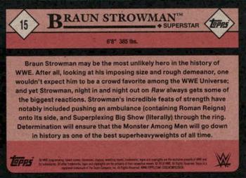 2018 Topps WWE Heritage #15 Braun Strowman Back