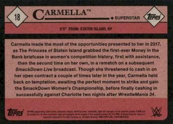 2018 Topps WWE Heritage #18 Carmella Back