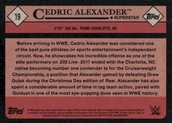 2018 Topps WWE Heritage #19 Cedric Alexander Back