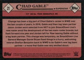 2018 Topps WWE Heritage #21 Chad Gable Back
