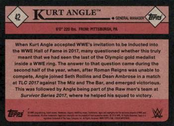 2018 Topps WWE Heritage #42 Kurt Angle Back