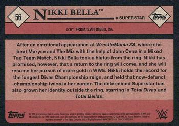 2018 Topps WWE Heritage #56 Nikki Bella Back