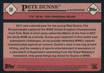 2018 Topps WWE Heritage #59 Pete Dunne Back
