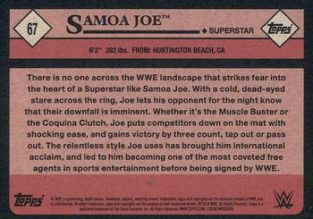 2018 Topps WWE Heritage #67 Samoa Joe Back
