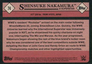 2018 Topps WWE Heritage #74 Shinsuke Nakamura Back