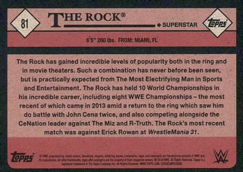 2018 Topps WWE Heritage #81 The Rock Back