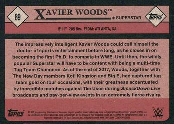 2018 Topps WWE Heritage #89 Xavier Woods Back