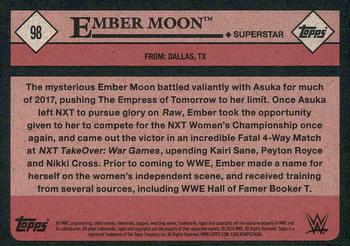 2018 Topps WWE Heritage #98 Ember Moon Back