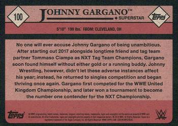 2018 Topps WWE Heritage #100 Johnny Gargano Back