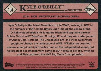 2018 Topps WWE Heritage #104 Kyle O'Reilly Back
