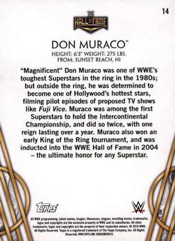 2018 Topps Legends of WWE #14 Don Muraco Back