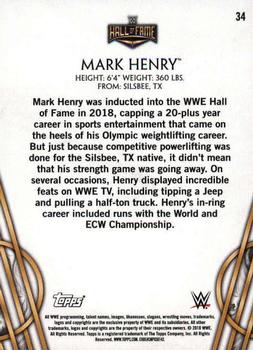 2018 Topps Legends of WWE #34 Mark Henry Back