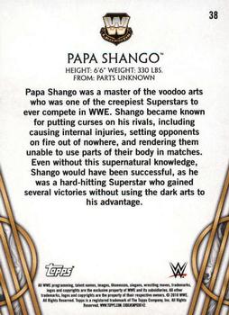2018 Topps Legends of WWE #38 Papa Shango Back