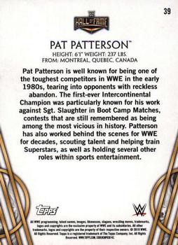 2018 Topps Legends of WWE #39 Pat Patterson Back