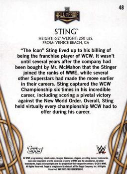 2018 Topps Legends of WWE #48 Sting Back
