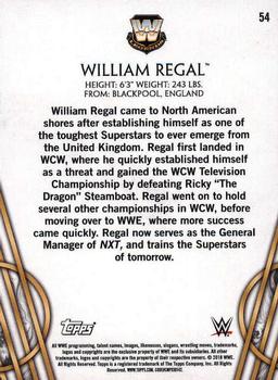 2018 Topps Legends of WWE #54 William Regal Back