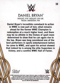 2018 Topps Legends of WWE #59 Daniel Bryan Back