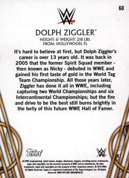 2018 Topps Legends of WWE #60 Dolph Ziggler Back