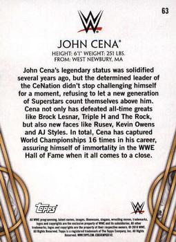 2018 Topps Legends of WWE #63 John Cena Back
