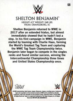 2018 Topps Legends of WWE #68 Shelton Benjamin Back