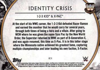 2018 Topps Legends of WWE #IC-1 1-2-3 Kid / X-Pac Back