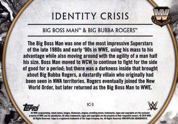 2018 Topps Legends of WWE #IC-3 Big Boss Man / Big Bubba Rogers Back