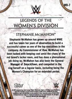 2018 Topps Legends of WWE #WD-7 Stephanie McMahon Back
