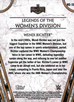 2018 Topps Legends of WWE #WD-10 Wendi Richter Back