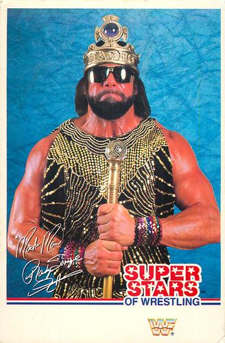 1989 Market Scene Postcards WWF #NNO Macho Man Randy Savage Front