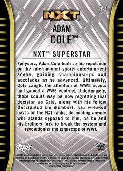 2018 Topps WWE NXT #R-1 Adam Cole Back
