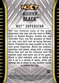 2018 Topps WWE NXT #R-3 Aleister Black Back