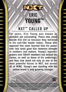 2018 Topps WWE NXT #R-11 Eric Young Back