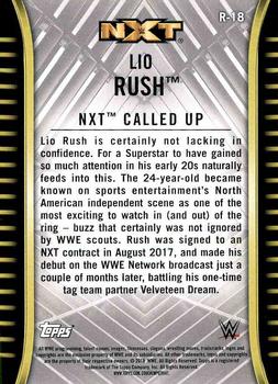 2018 Topps WWE NXT #R-18 Lio Rush Back