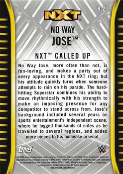 2018 Topps WWE NXT #R-21 No Way Jose Back