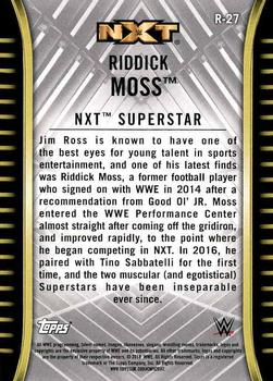 2018 Topps WWE NXT #R-27 Riddick Moss Back