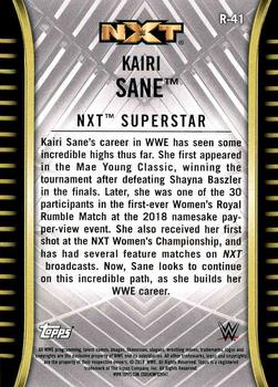 2018 Topps WWE NXT #R-41 Kairi Sane Back