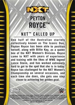 2018 Topps WWE NXT #R-44 Peyton Royce Back