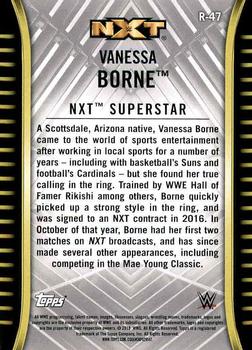 2018 Topps WWE NXT #R-47 Vanessa Borne Back