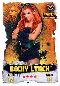2016 Topps Slam Attax WWE: Takeover #33 Becky Lynch Front