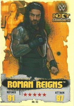 2016 Topps Slam Attax WWE: Takeover #43 Roman Reigns Front