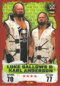 2016 Topps Slam Attax WWE: Takeover #280 Luke Gallows / Karl Anderson Front