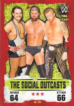 2016 Topps Slam Attax WWE: Takeover #292 The Social Outcasts Front