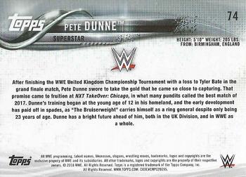2018 Topps WWE - Bronze #74 Pete Dunne Back